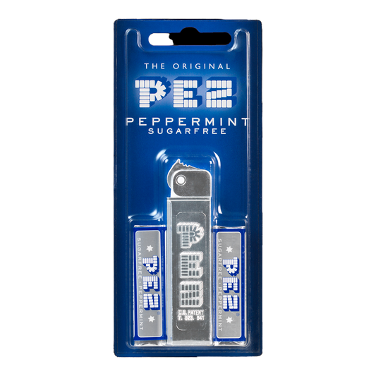 PEZ Spender Retro Silber